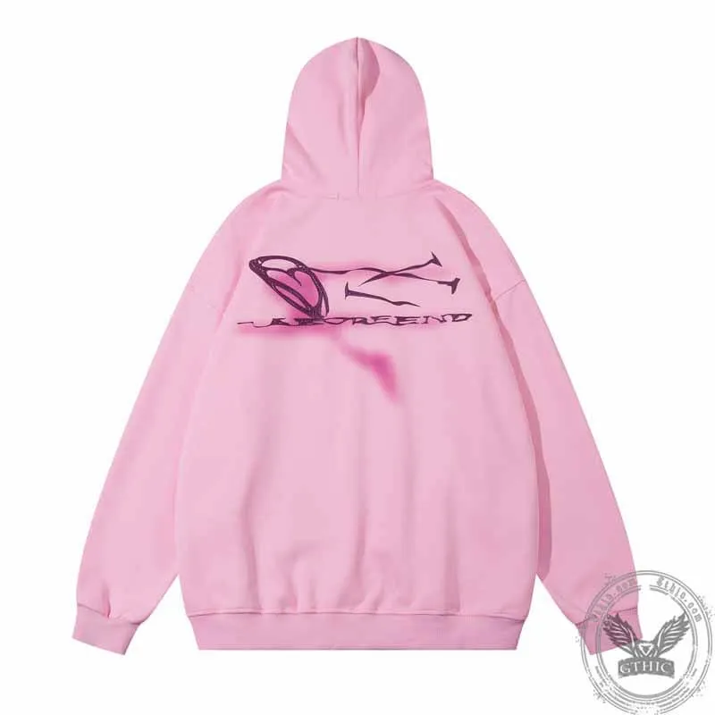 Cartoon Graffiti High Street Hoodie