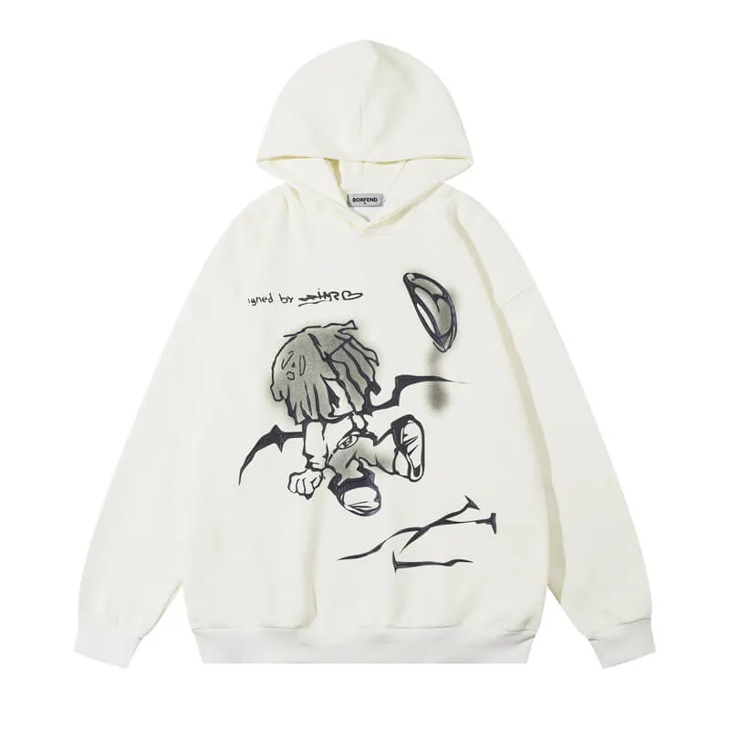 Cartoon Graffiti High Street Hoodie