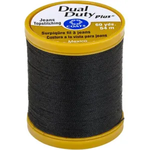 Coats Dual Duty Plus Jean & Topstitching Thread 60yd Black