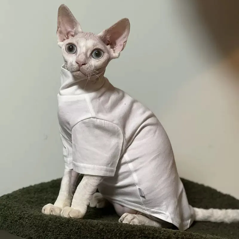 Drop Shoulder Fleece Cat Jacket Sphynx Sweater