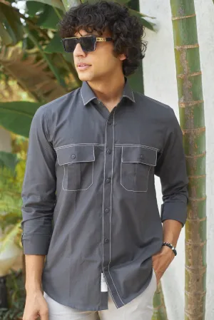 Graphite Grey Safari Shirt