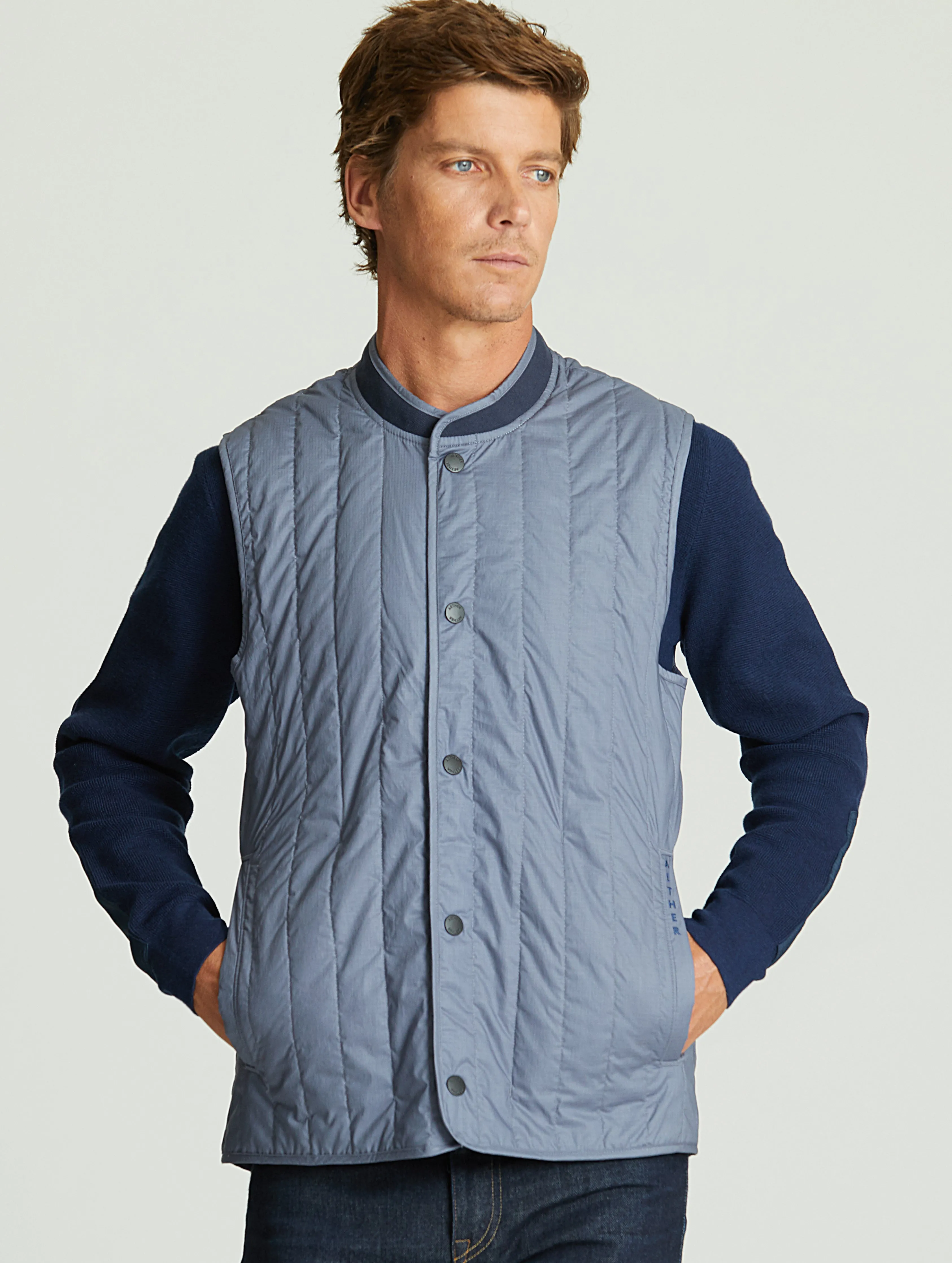 Griffith Vest - Slate Blue