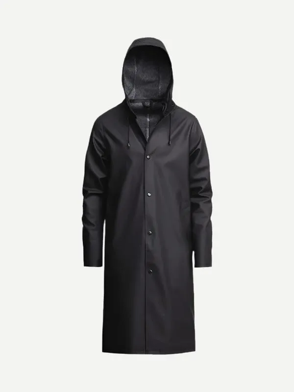 Long Black Stockholm Raincoat