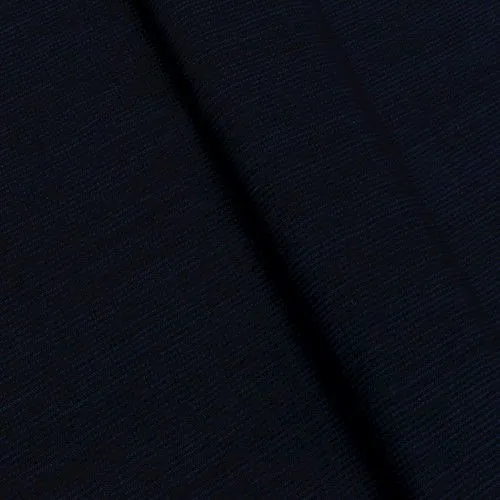 Navy Black Tropical Wool Blend Houndstooth Shirting Fabric