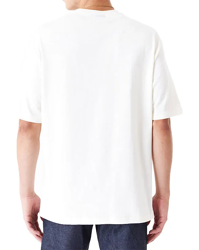 New Era Mens Graphic White Oversized T-Shirt White