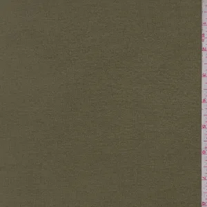 Olive Hacci Brushed Knit Fabric