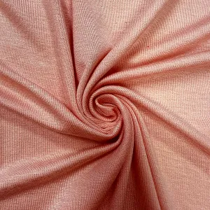 Peach Solid Rayon Spandex Jersey Knit Fabric