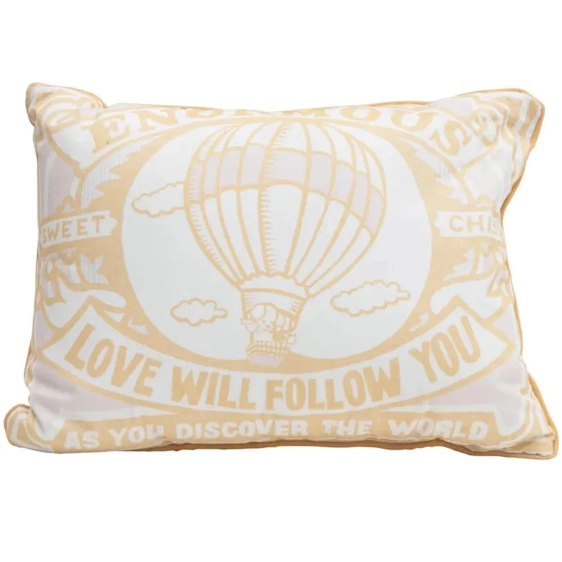 "Sweet Child" Cotton Lumbar Pillow - 18" x 14"