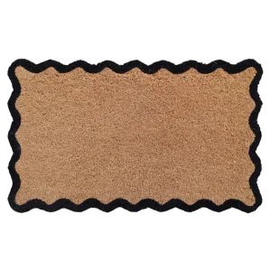 Scalloped Coir Doormat 75x45cm