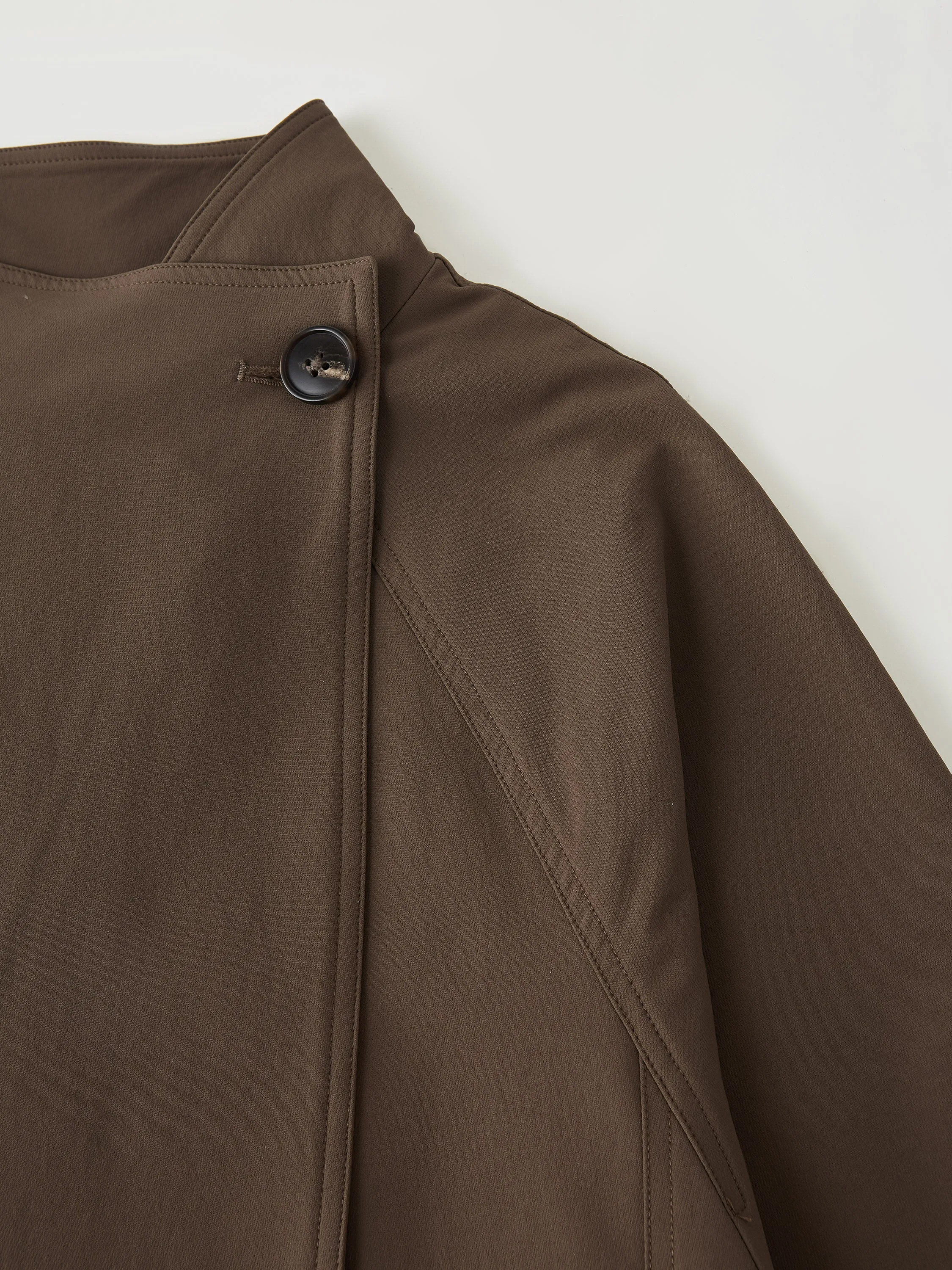 Water-Repellent Oversized Long Jacket