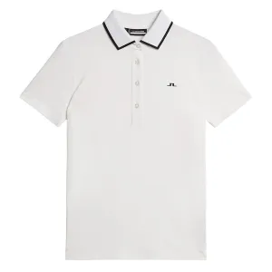 Womens Lille Soft Touch Polo White - AW24