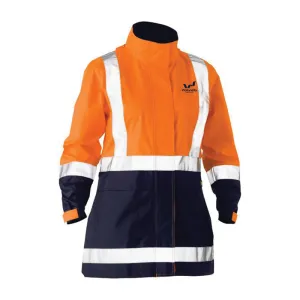 WSC - Ladies Taped Two Tone Hi Vis Rain Shell Jacket BJL6966T